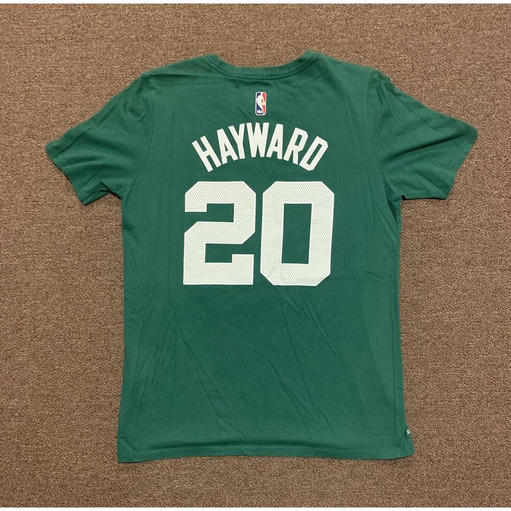 Nike Tee Dri Fit Boston Celtics Gordon Hayward #20 Green T-Shirt Boys Size L